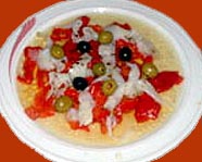 Ensalada de bacalao y pimientos