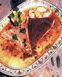 Rodaballo con patatas