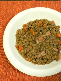 Estofado de lentejas