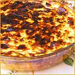 Puerros al Grat&eacute;n con salm&oacute;n ahumado a la crema de queso de Idiaz&aacute;bal